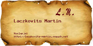 Laczkovits Martin névjegykártya
